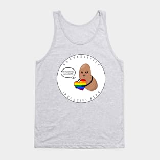 Rainbow Pride: Aggressively Inclusive Bean Tank Top